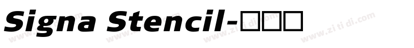 Signa Stencil字体转换